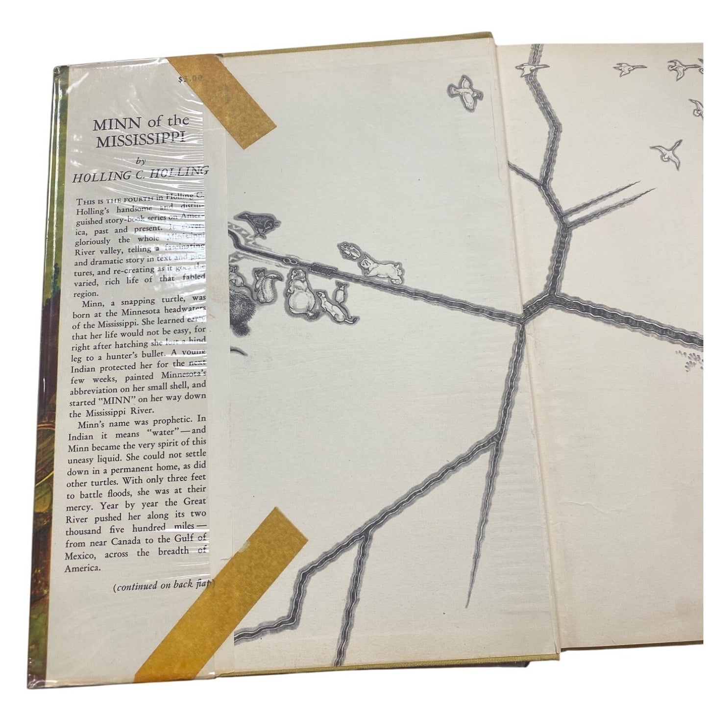 Minn Of The Mississippi Hardcover Book By Holling Clancy Holling 1st Edition 1951