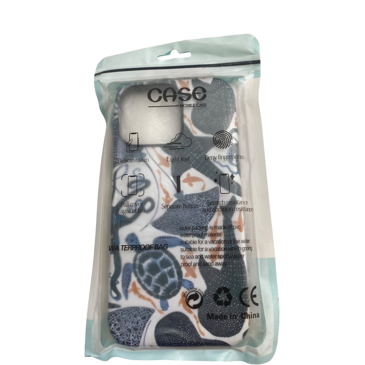 Oceanic Design iPhone 16 Pro Max Case With Marine Animal Pattern