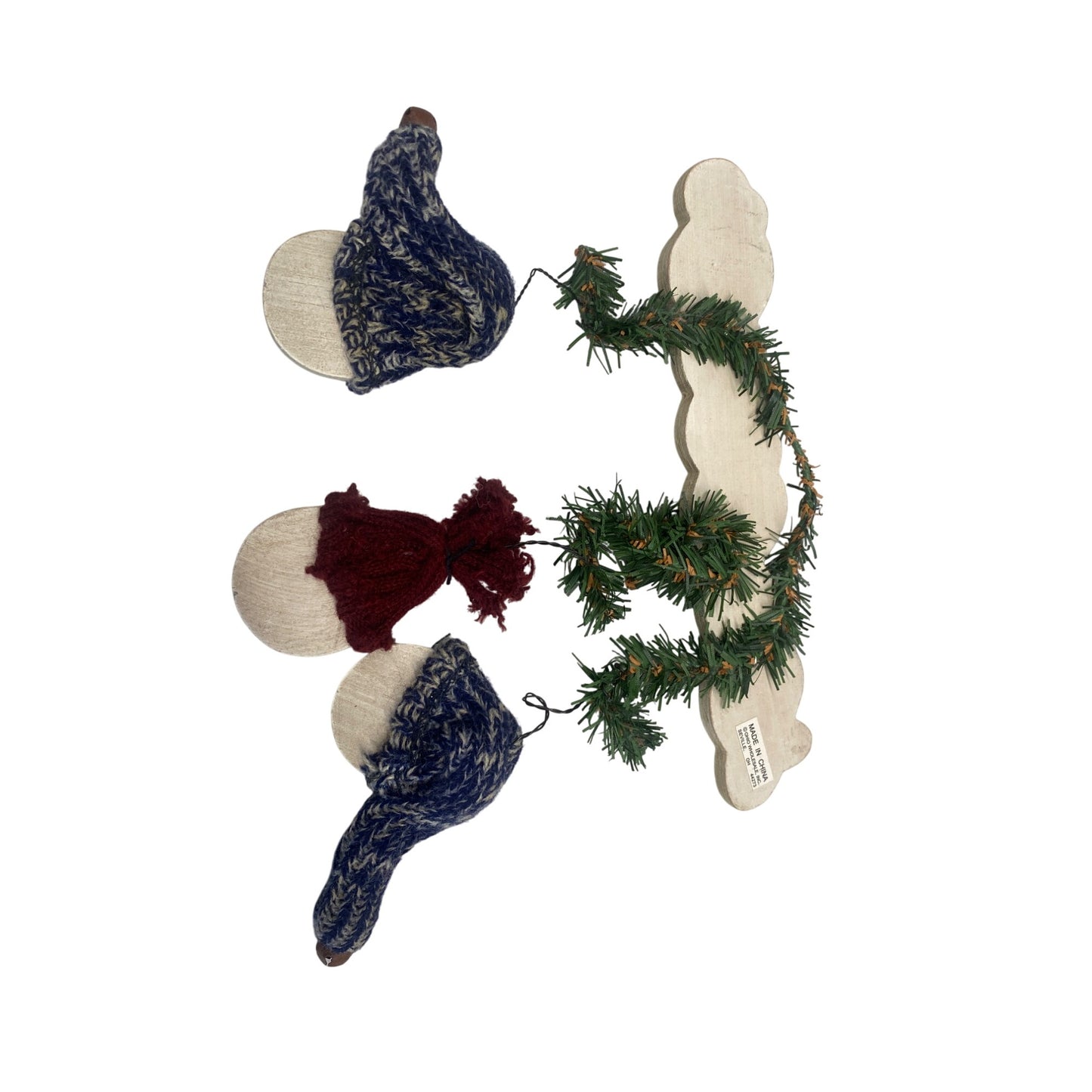 Let It Snow Snowman Wood Christmas Wall Hanging Decor