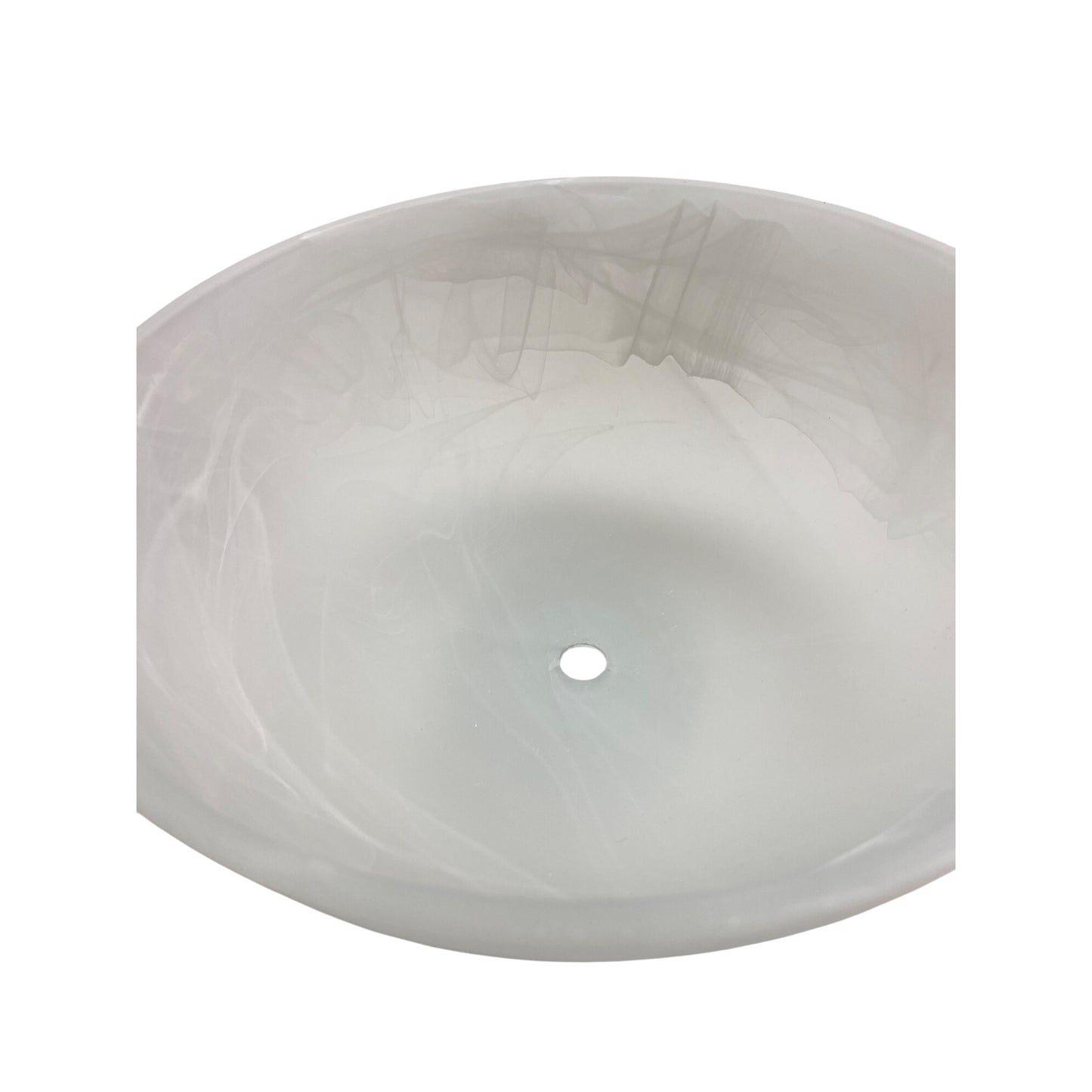 White Frosted Glass Ceiling Light