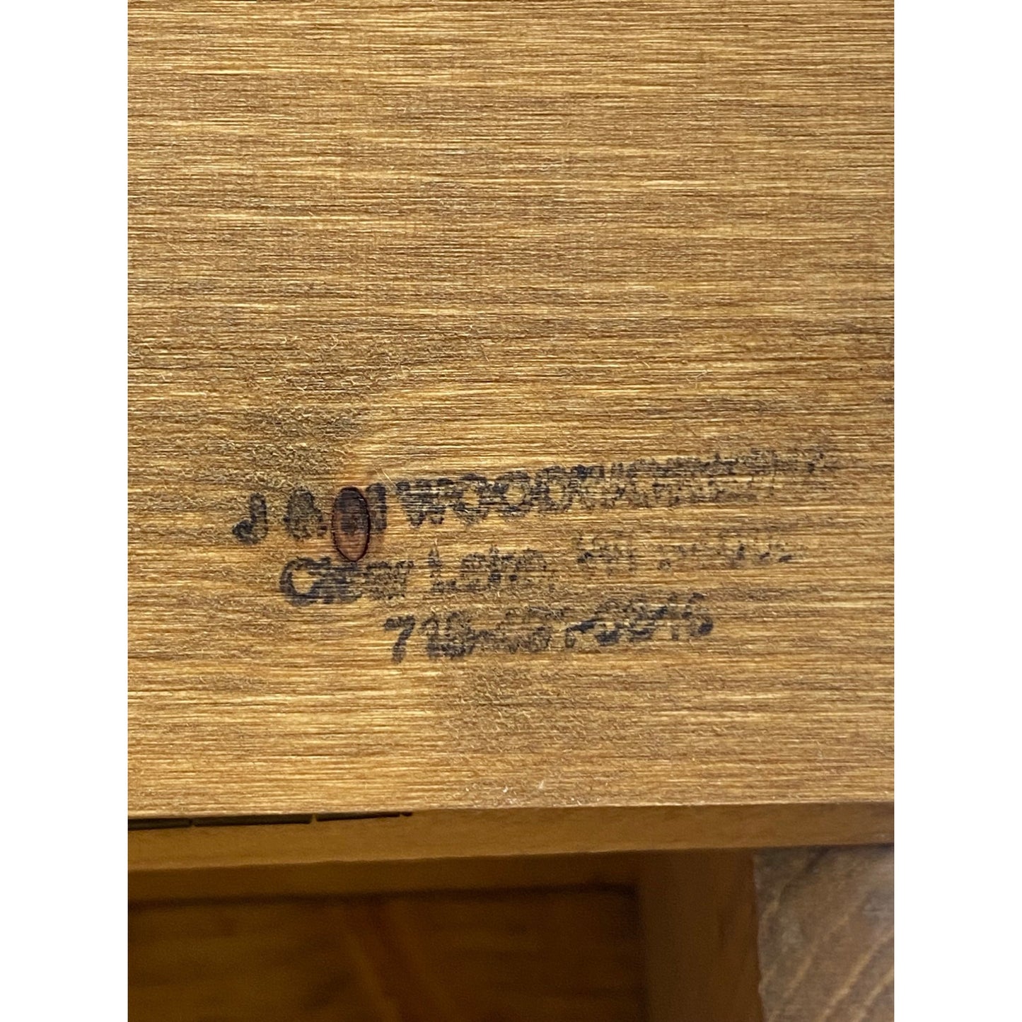 Handmade Wood Organizer Box Butterfly Lid Hinged Top & 2 Drawers Rustic