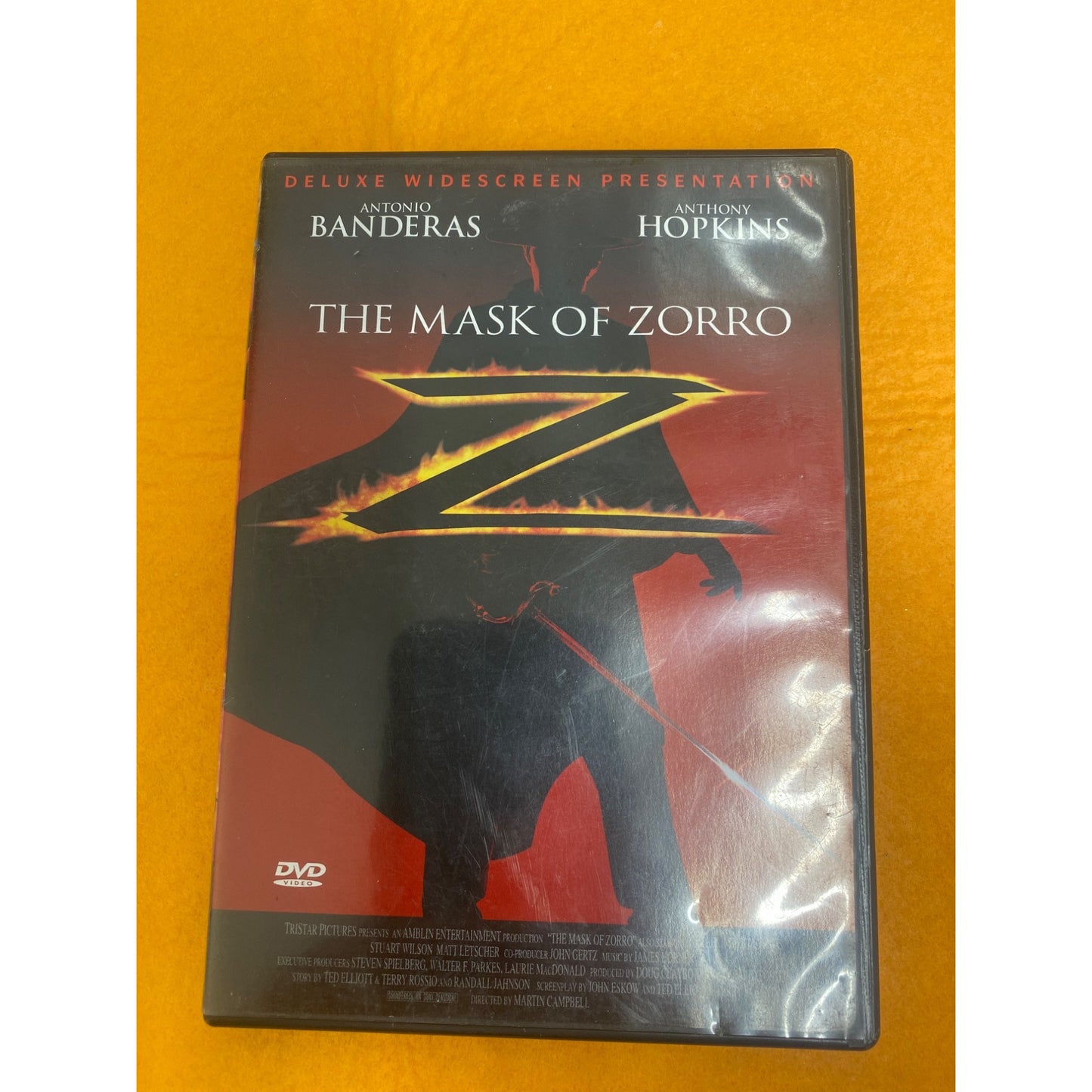 The Mask Of Zorro DVD Deluxe Widescreen Presentation Antonio Banderas & Anthony Hopkins