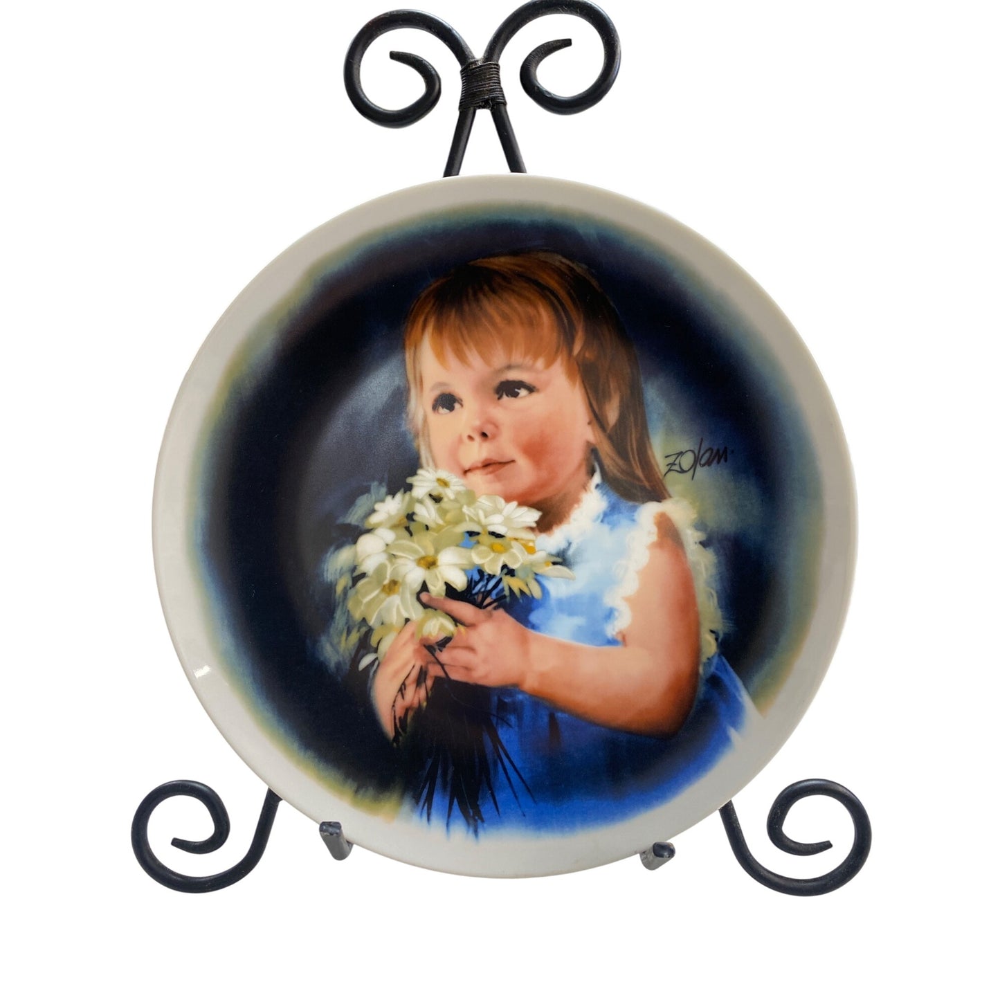 Donald Zolan "For You" Limited Edition Collector Plate Fine China 1981 Zolans Children Plate Collection