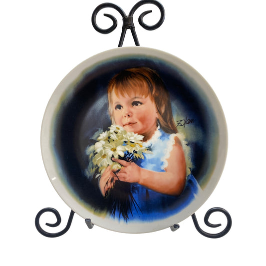 Donald Zolan "For You" Limited Edition Collector Plate Fine China 1981 Zolans Children Plate Collection