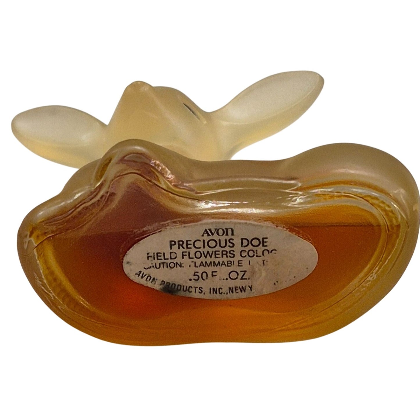 Vintage Avon Precious Doe Field Flowers Cologne Bottle