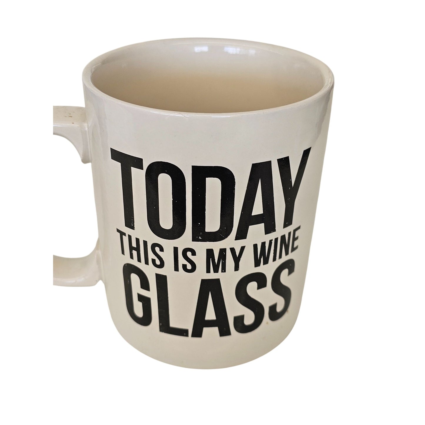 Today This Is My Wine Glass Ceramic Mug By Primitives By Kathy  Microwave & Dishwasher Safe