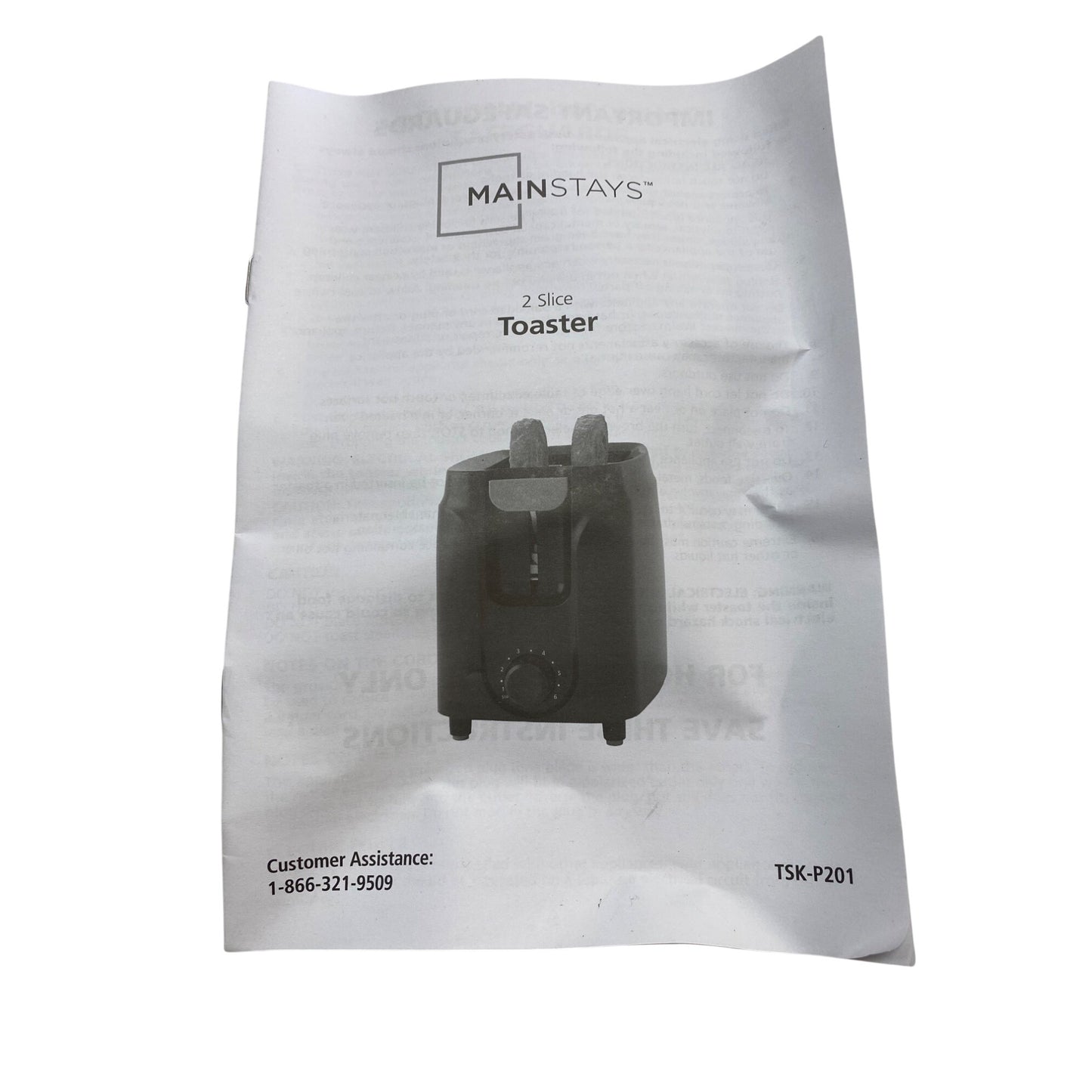 Mainstays 2-Slice Toaster