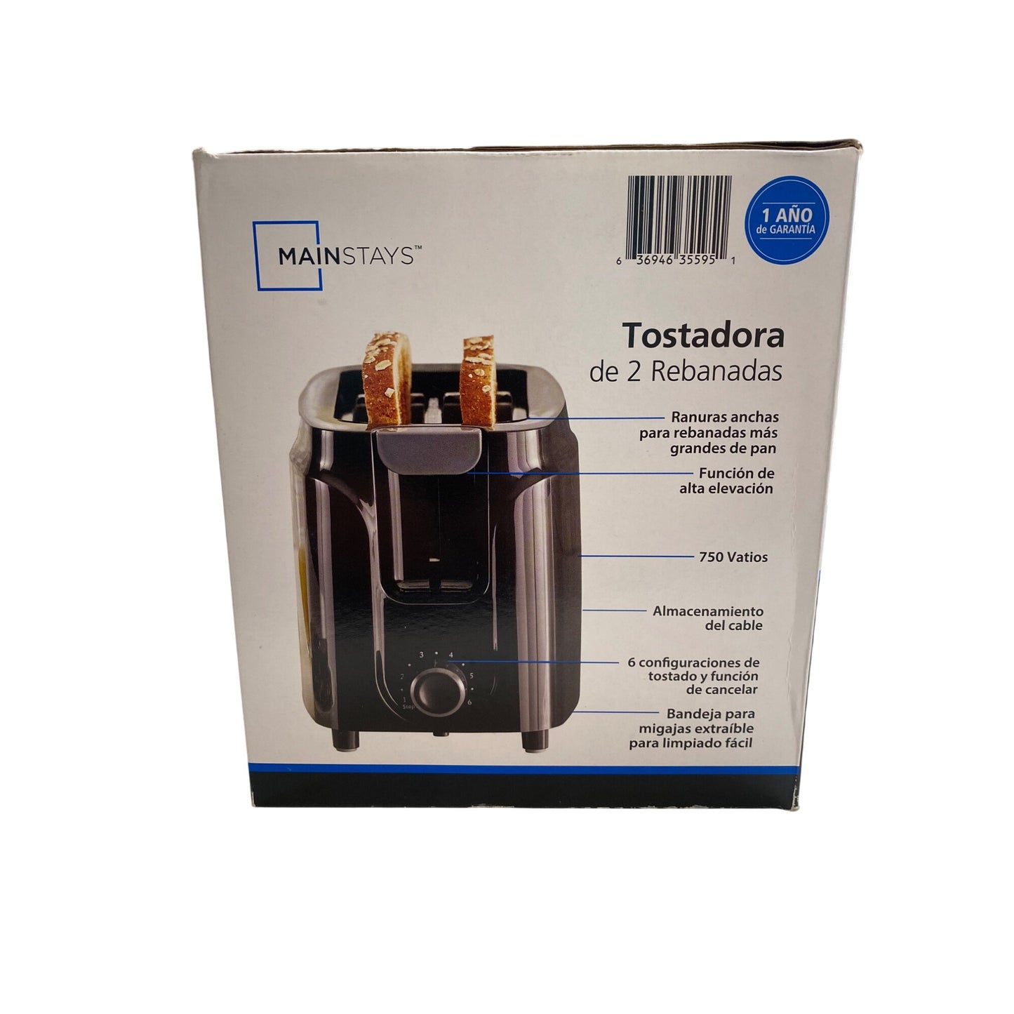 Mainstays 2-Slice Toaster