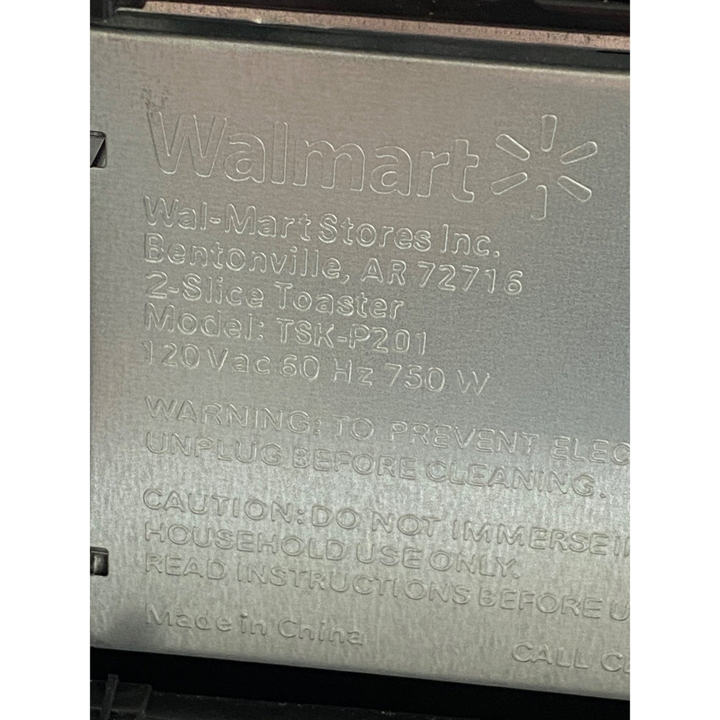 Mainstays 2-Slice Toaster