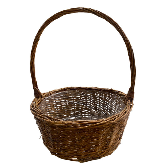 Vintage Wicker Basket With Handle
