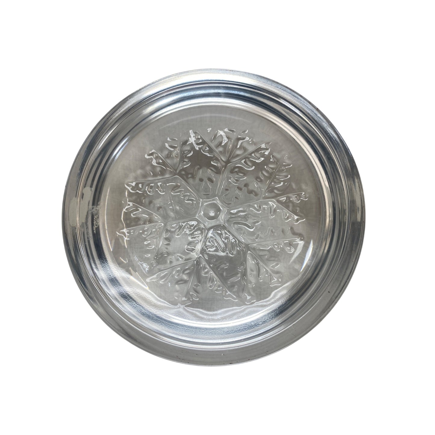 Avon Crystal Snowflake Paperweight Clear Lead Crystal Genuine 24% Bleikristall Round Design Elegant Gift Box Included