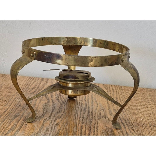 Brass Food Warmer Chafing Dish Stand