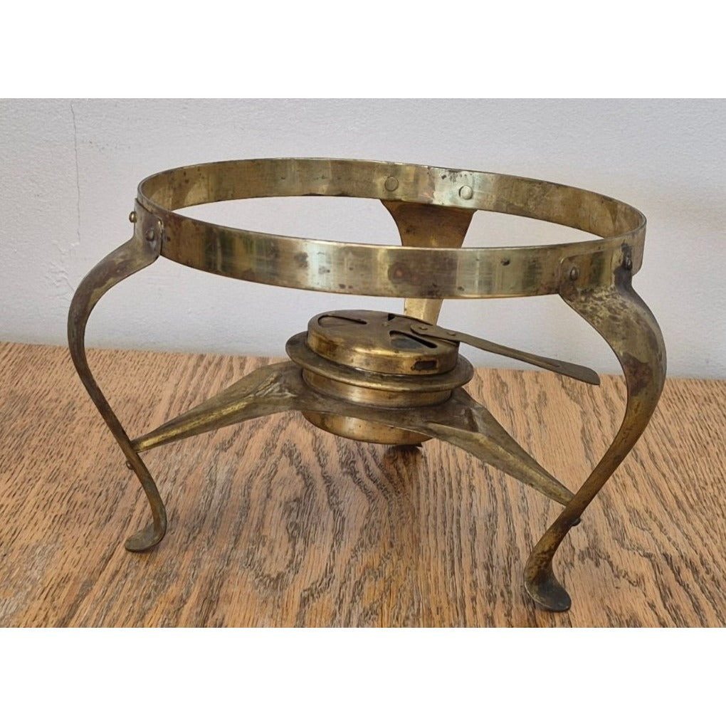 Brass Food Warmer Chafing Dish Stand