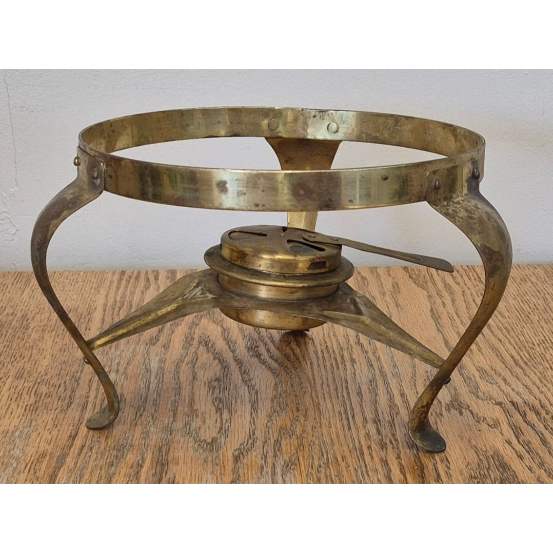 Brass Food Warmer Chafing Dish Stand