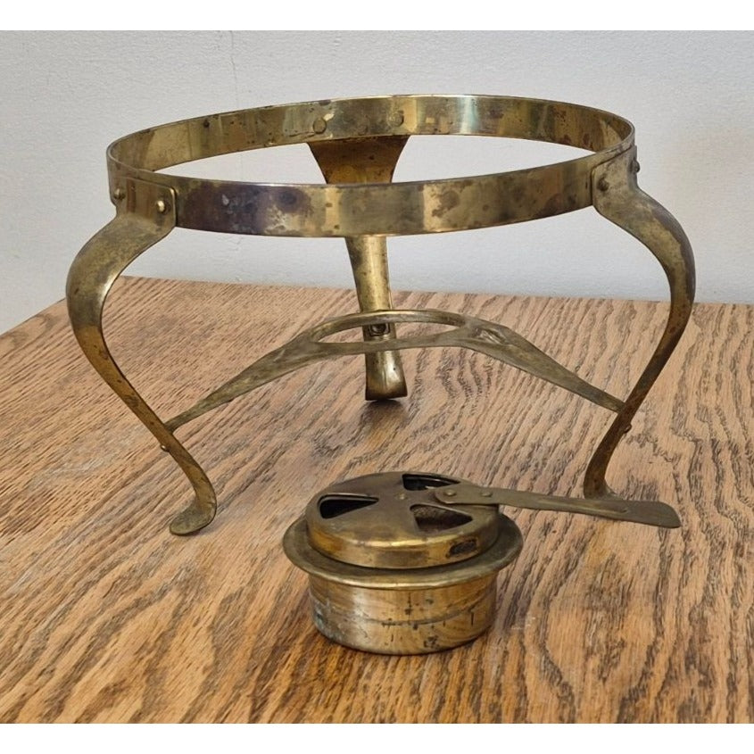 Brass Food Warmer Chafing Dish Stand