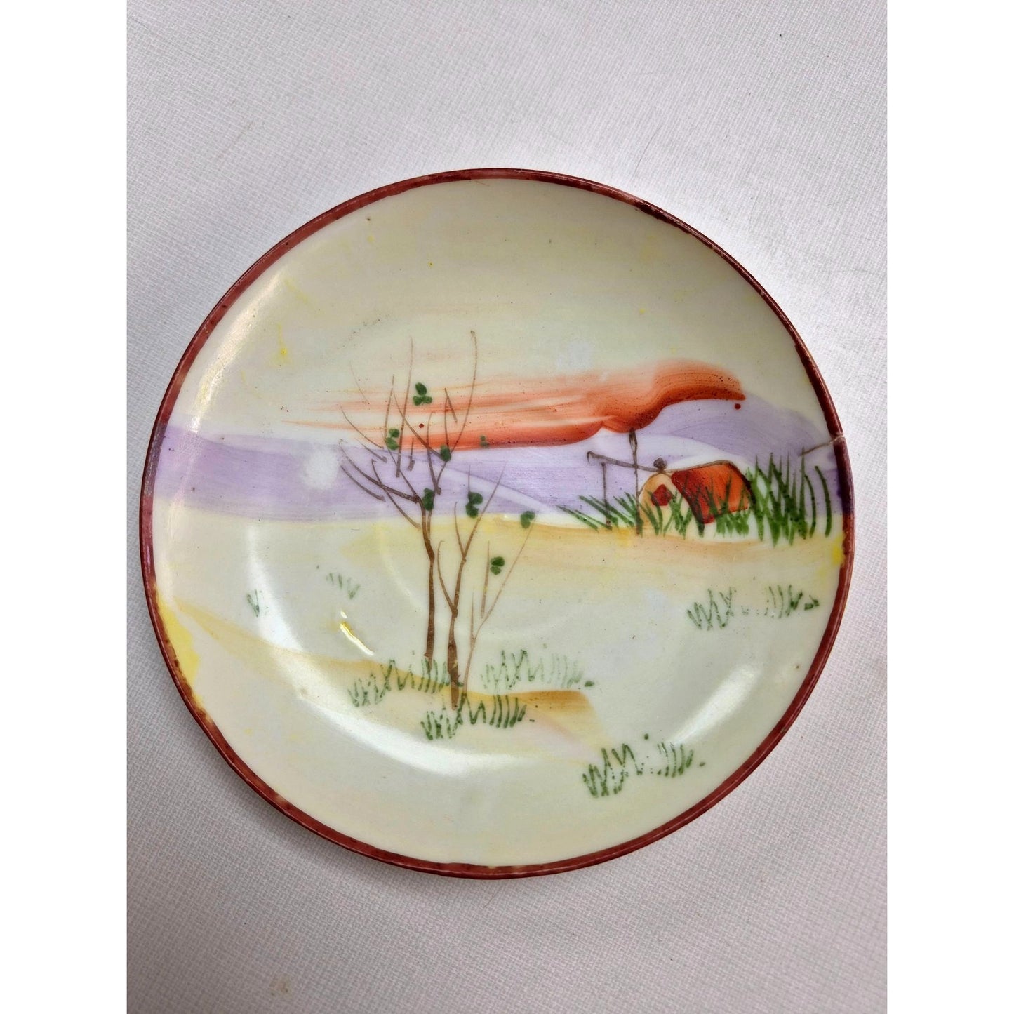 Antique Nippon Hand Painted Tea Cup & Saucer Set 2