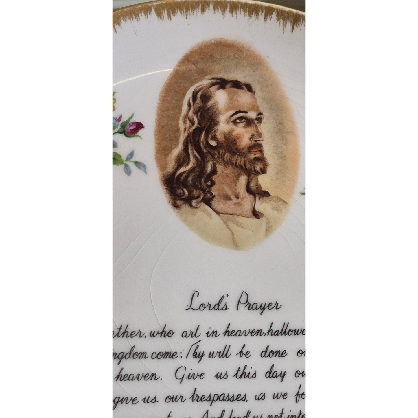 Vintage Lords Prayer Plate