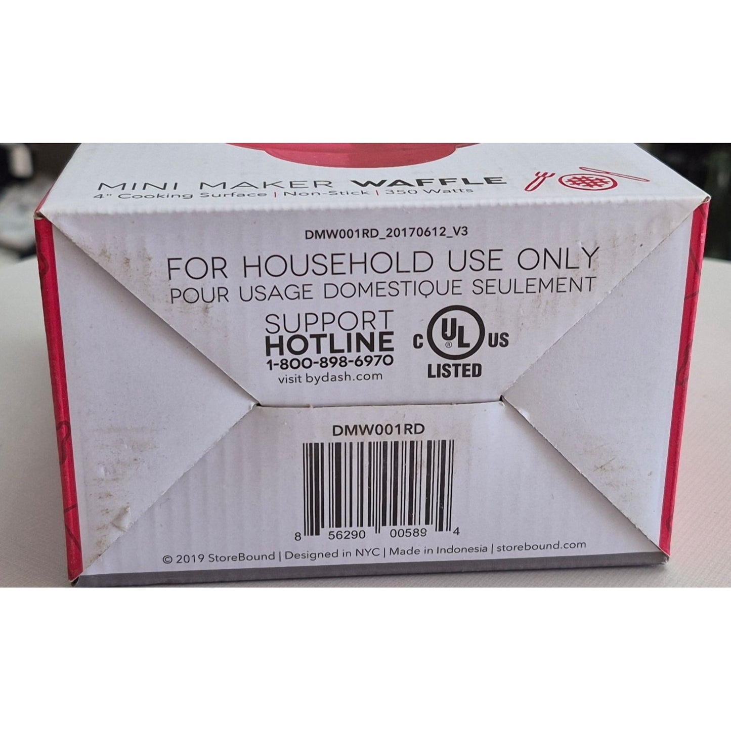 Dash Mini Maker Waffle Iron 4"