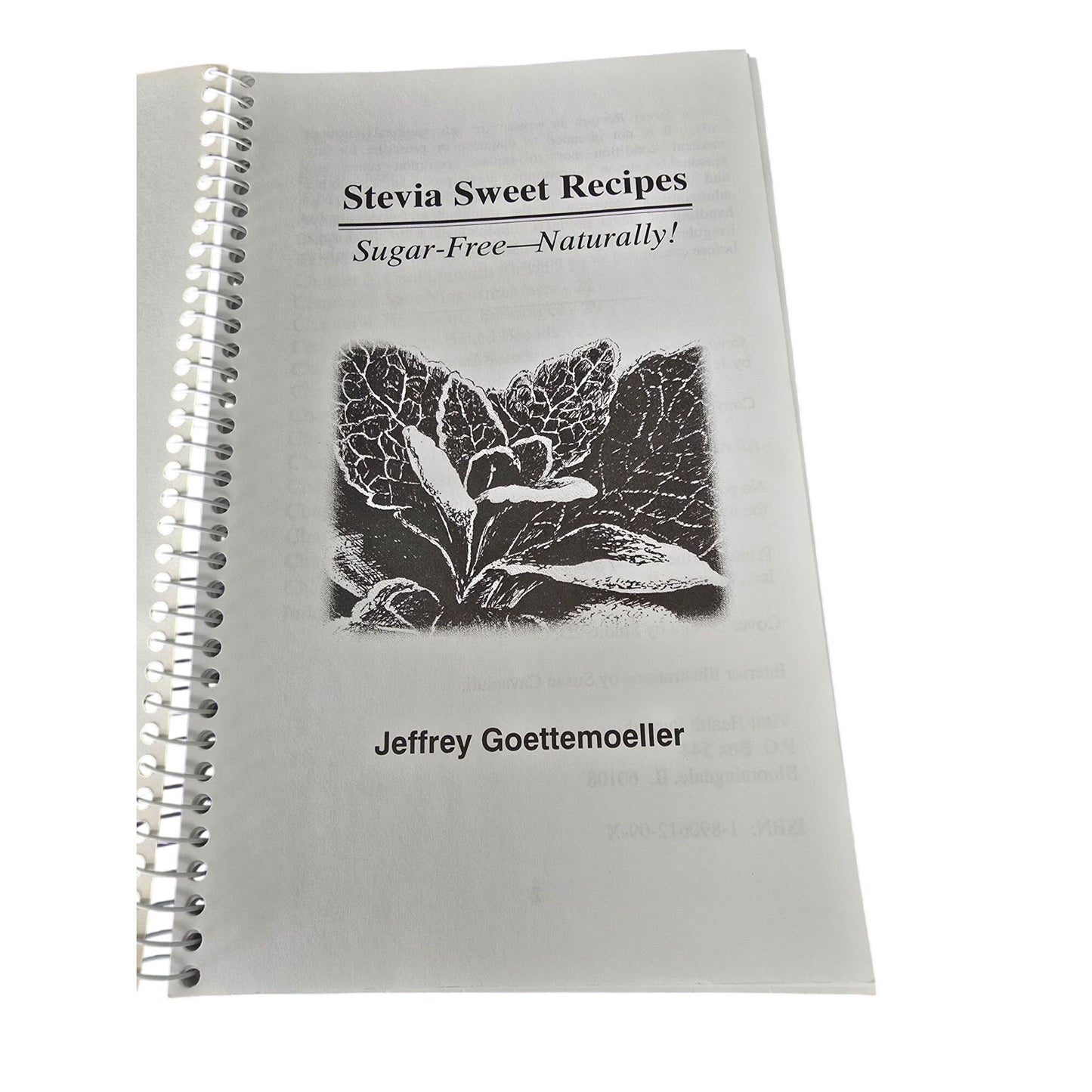 Stevia Sweet Recipes Spiral Cookbook By Jeffrey Goettemoeller 1998 Sugar-Free