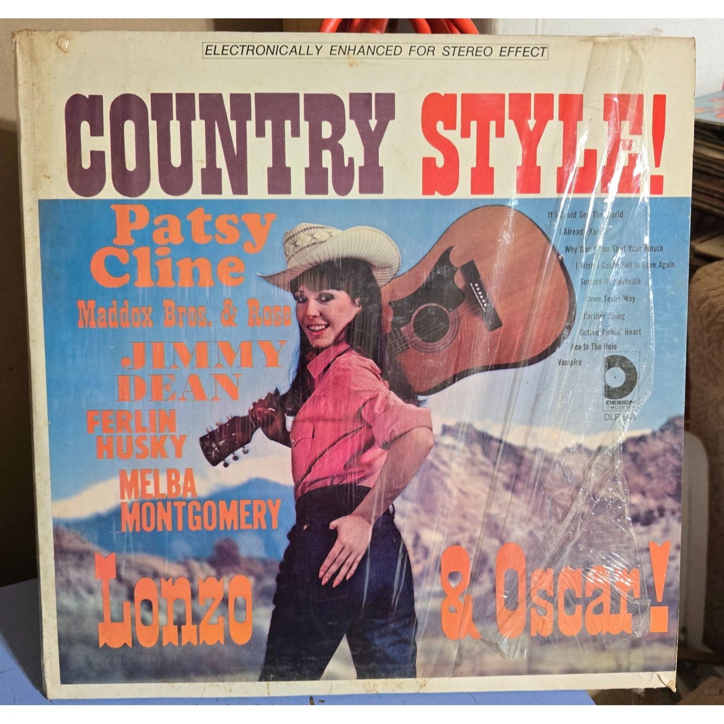 Country Style! Vinyl Record Patsy Cline & More Design Records DLP-641