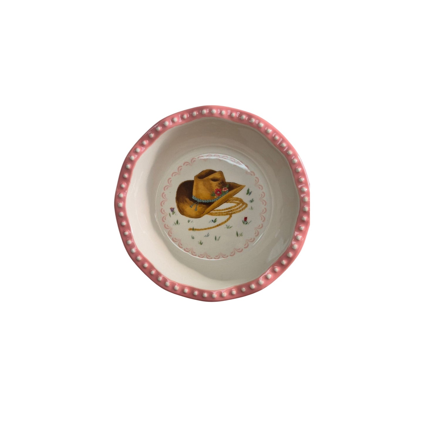 The Pioneer Woman Pie Plate & DIY Pincushion Kit With Instructions & Cotton Fabrics For Crafting