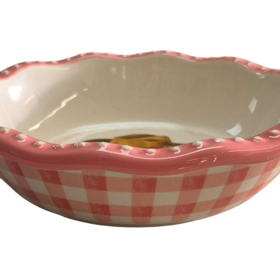 The Pioneer Woman Pie Plate & DIY Pincushion Kit With Instructions & Cotton Fabrics For Crafting