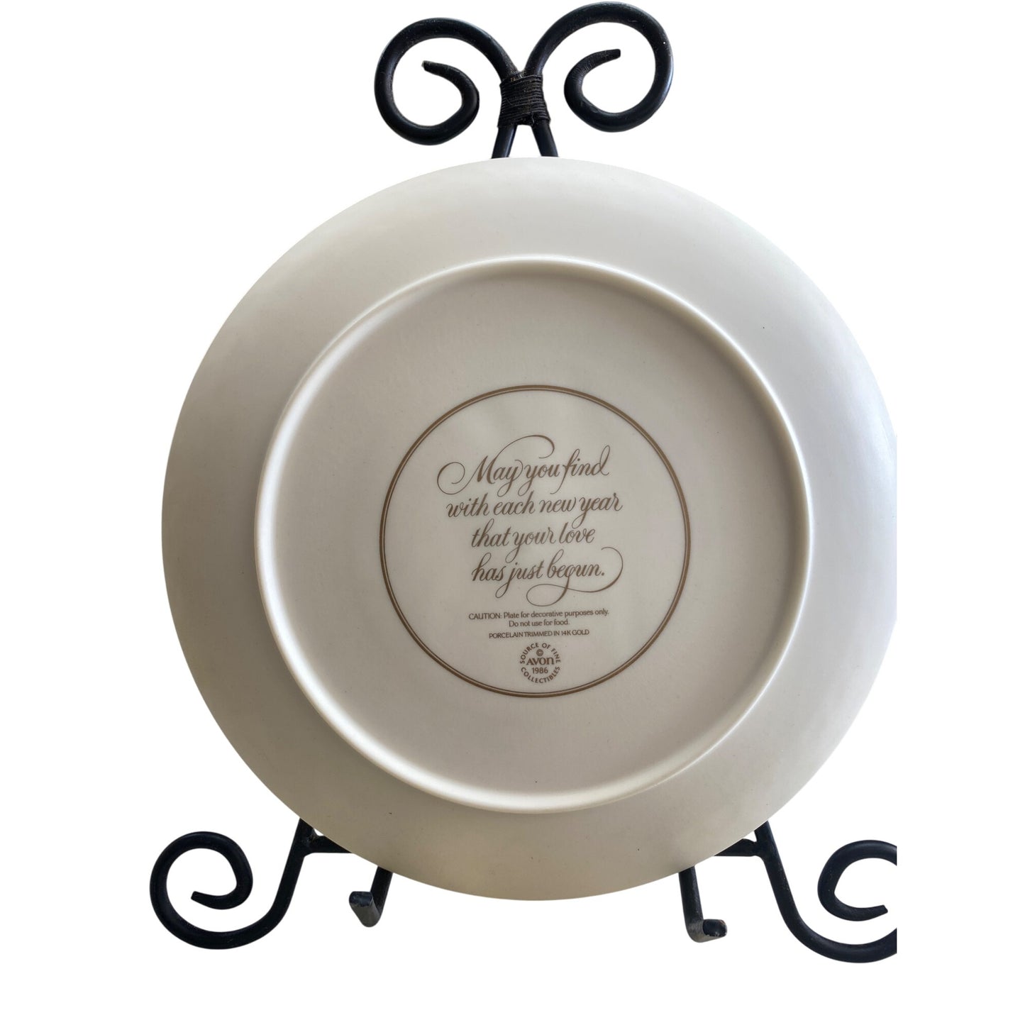 Avon 1986 Porcelain Plate