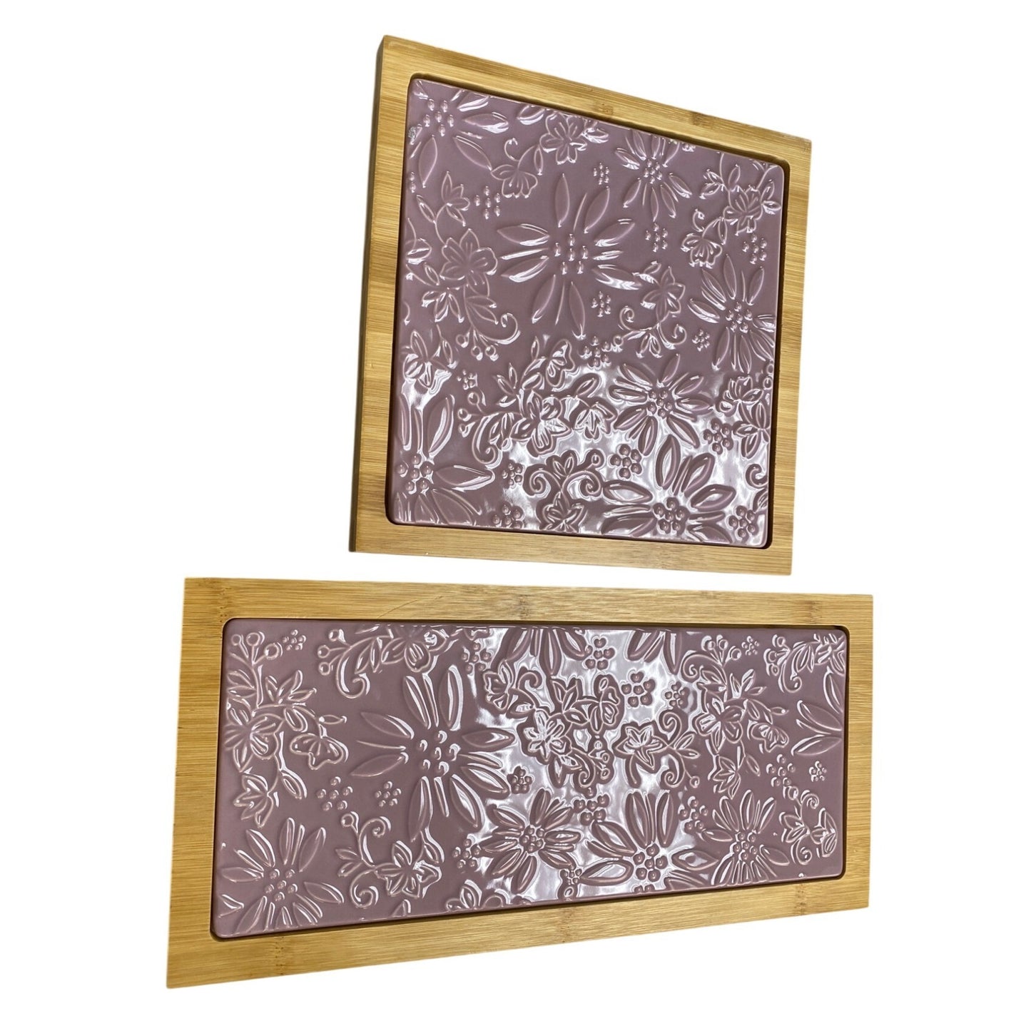 Bamboo Serving Tray Set 2