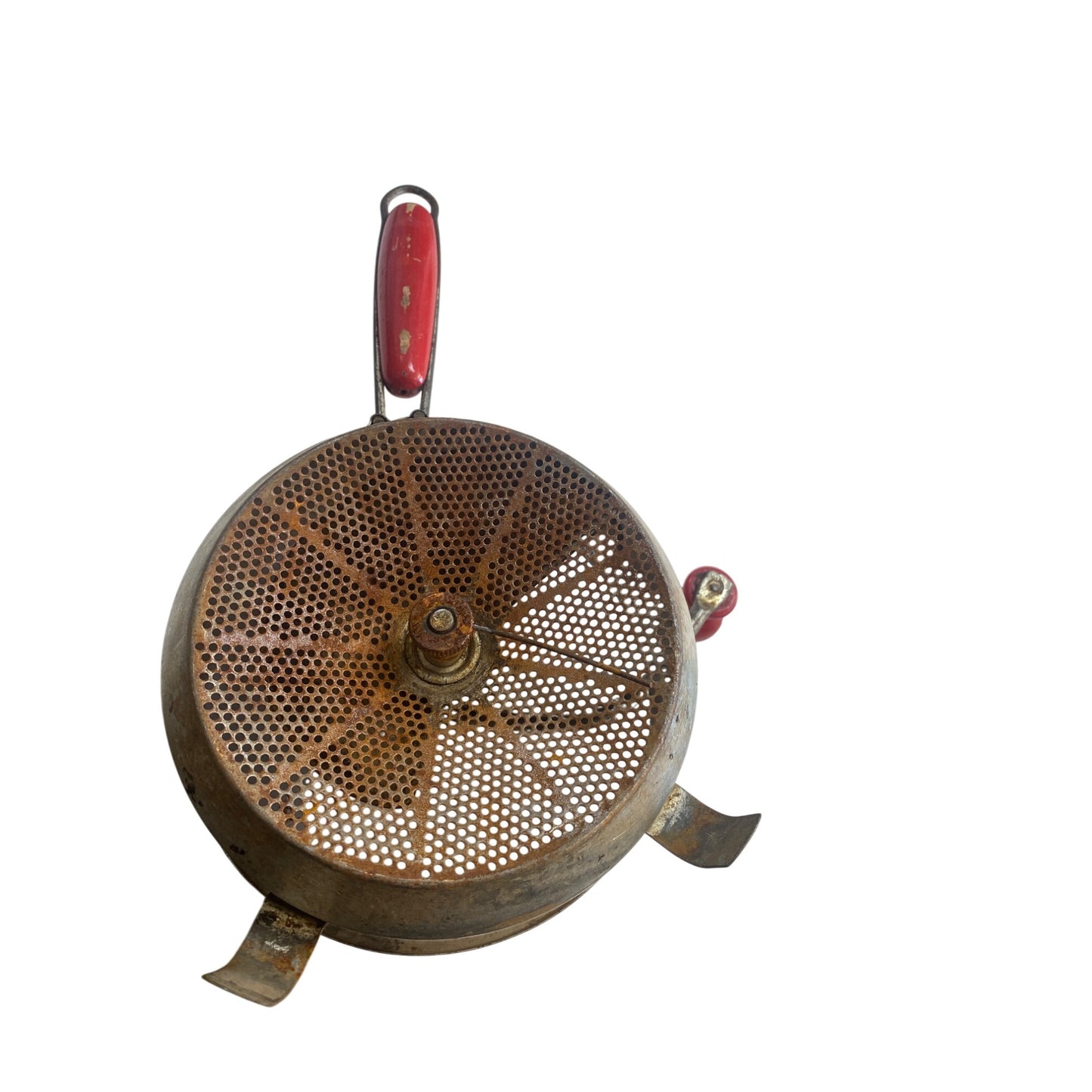 Vintage Foley Food Mill With Red Wooden Handle