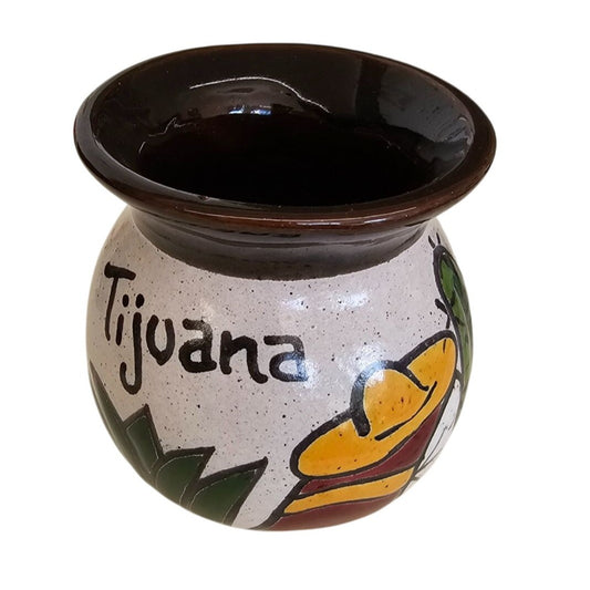 Hand-Painted Tijuana Ceramic Mug With Handle
