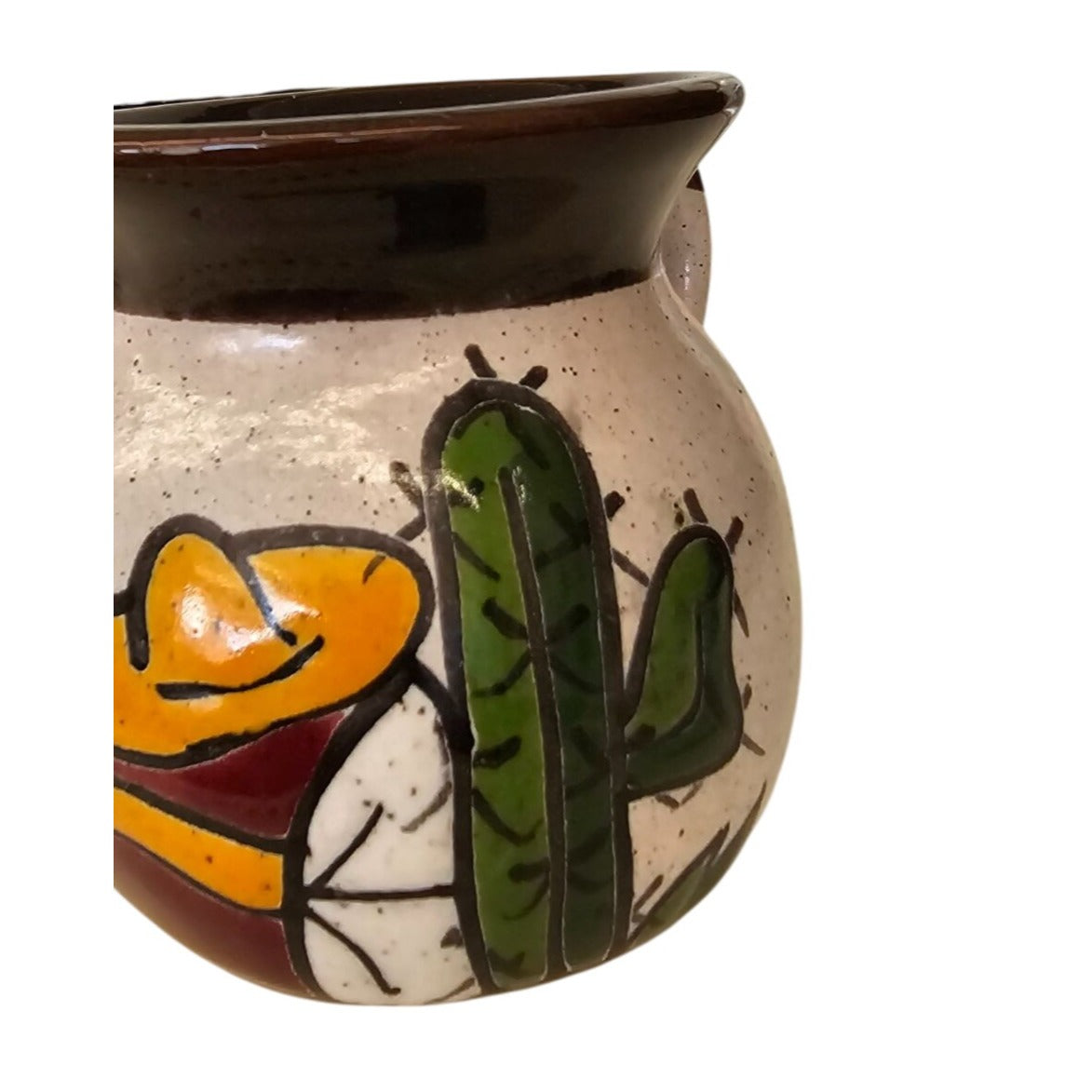 Hand-Painted Tijuana Ceramic Mug With Handle