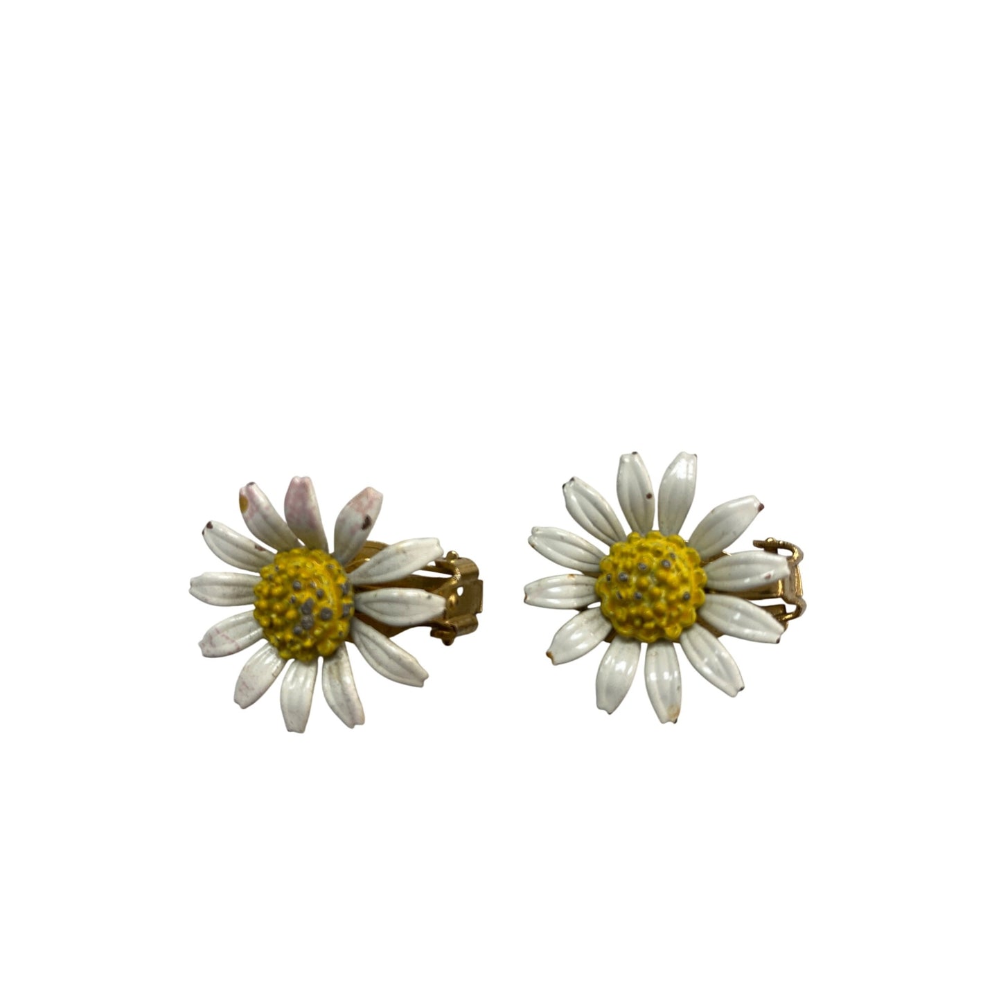 Vintage Daisy Clip-On Earrings