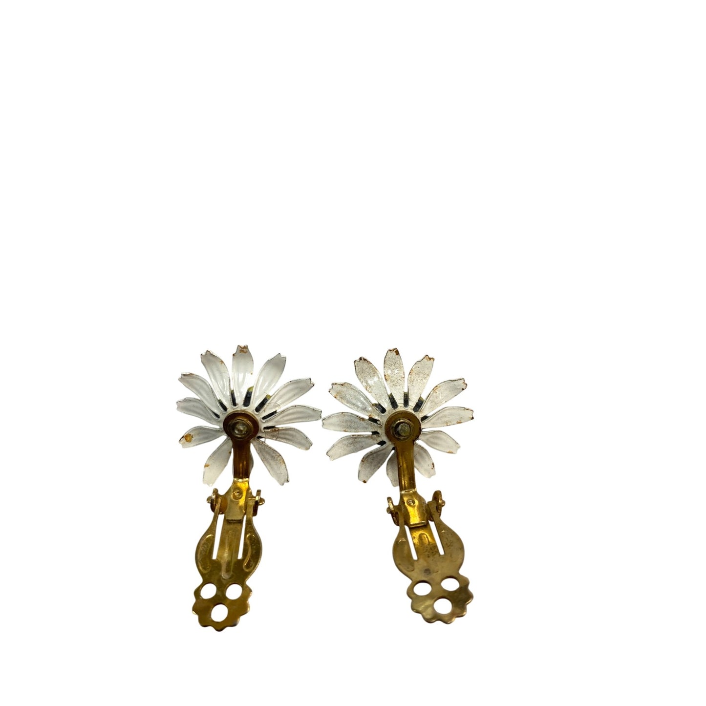 Vintage Daisy Clip-On Earrings