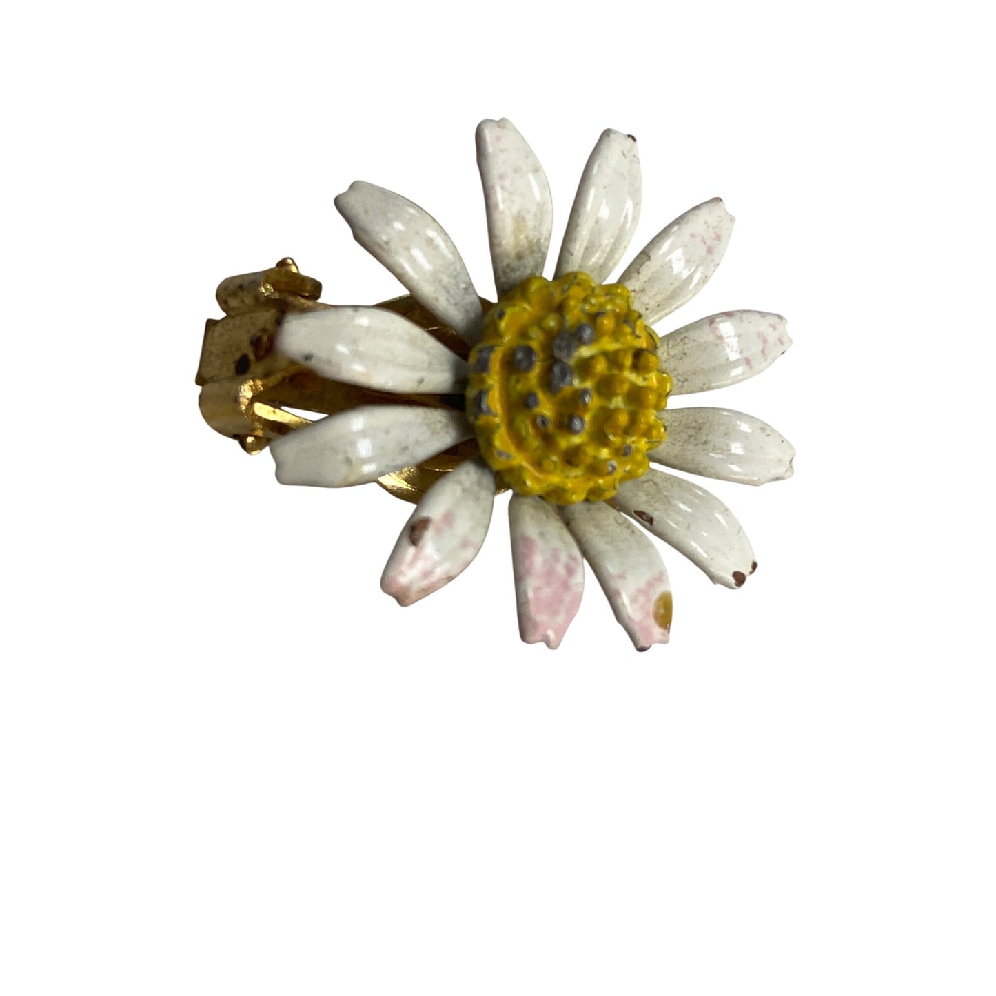 Vintage Daisy Clip-On Earrings