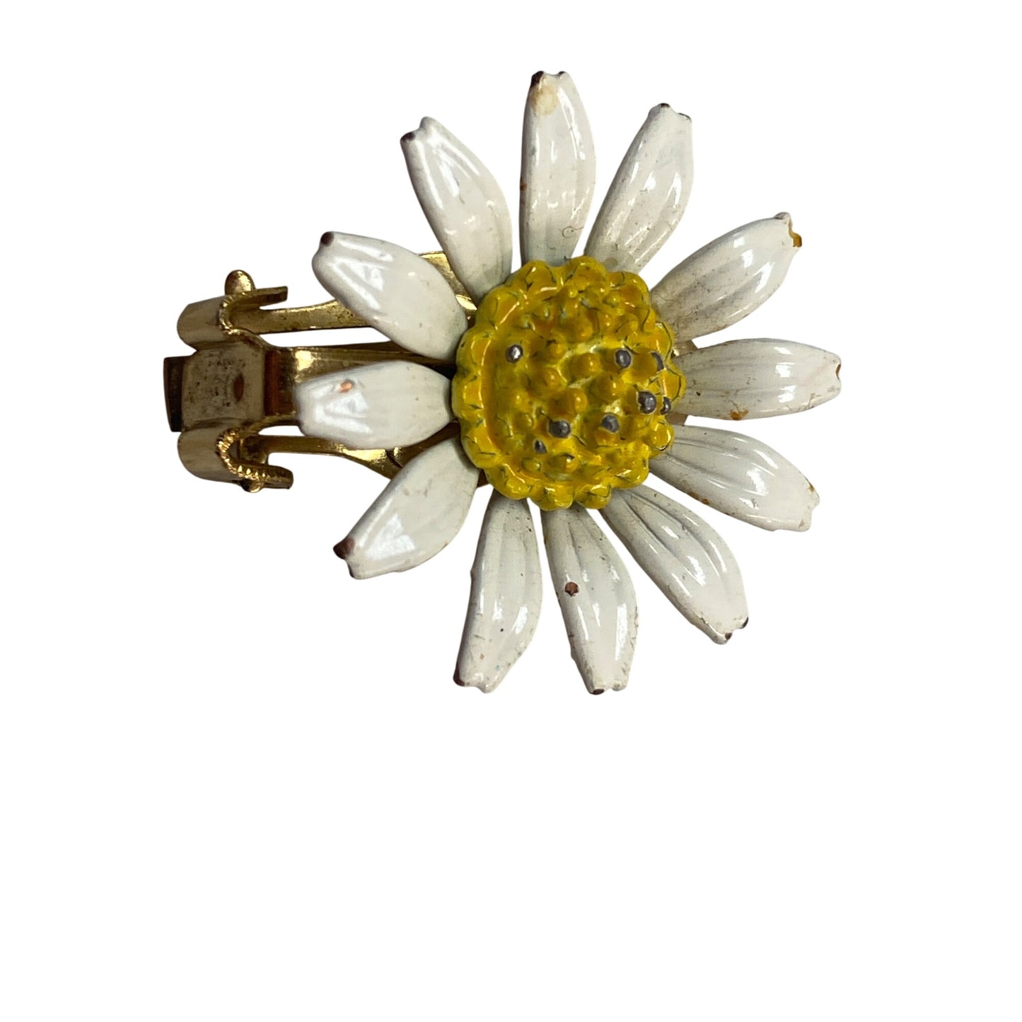 Vintage Daisy Clip-On Earrings