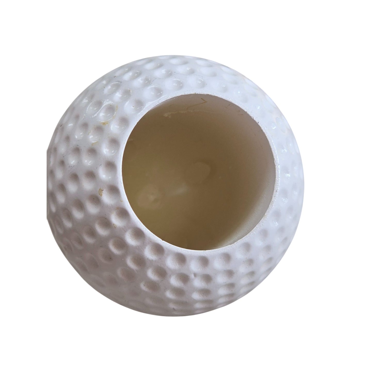 Elgin Golf Ball Desk Clock With Gold Base