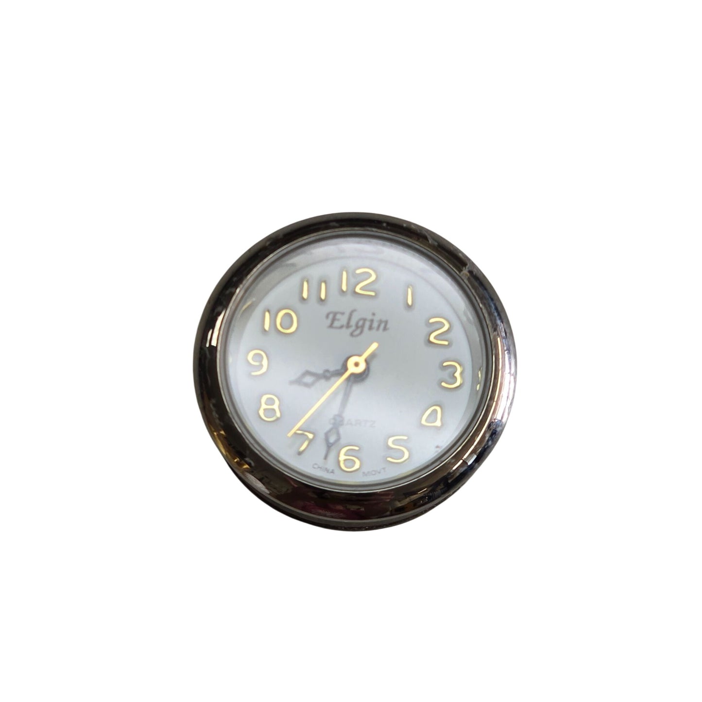 Elgin Golf Ball Desk Clock With Gold Base