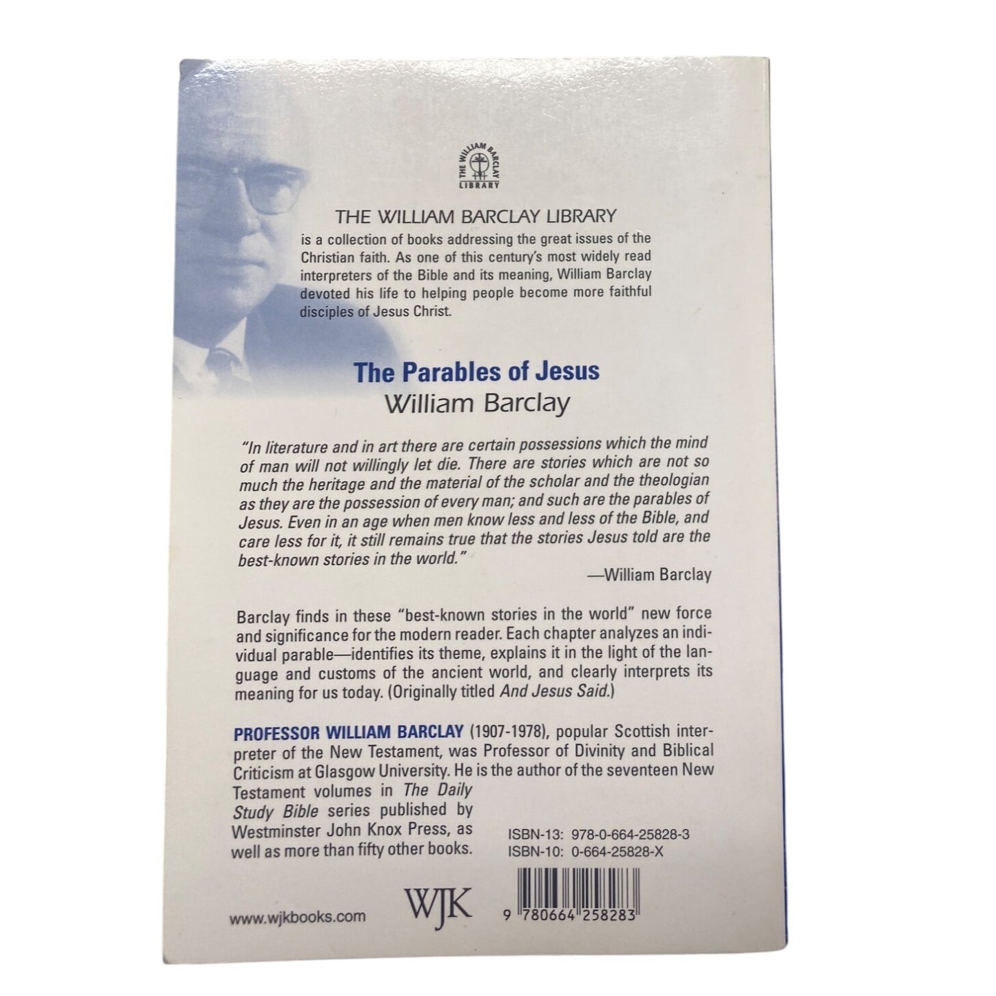 The Parables Of Jesus By William Barclay Paperback