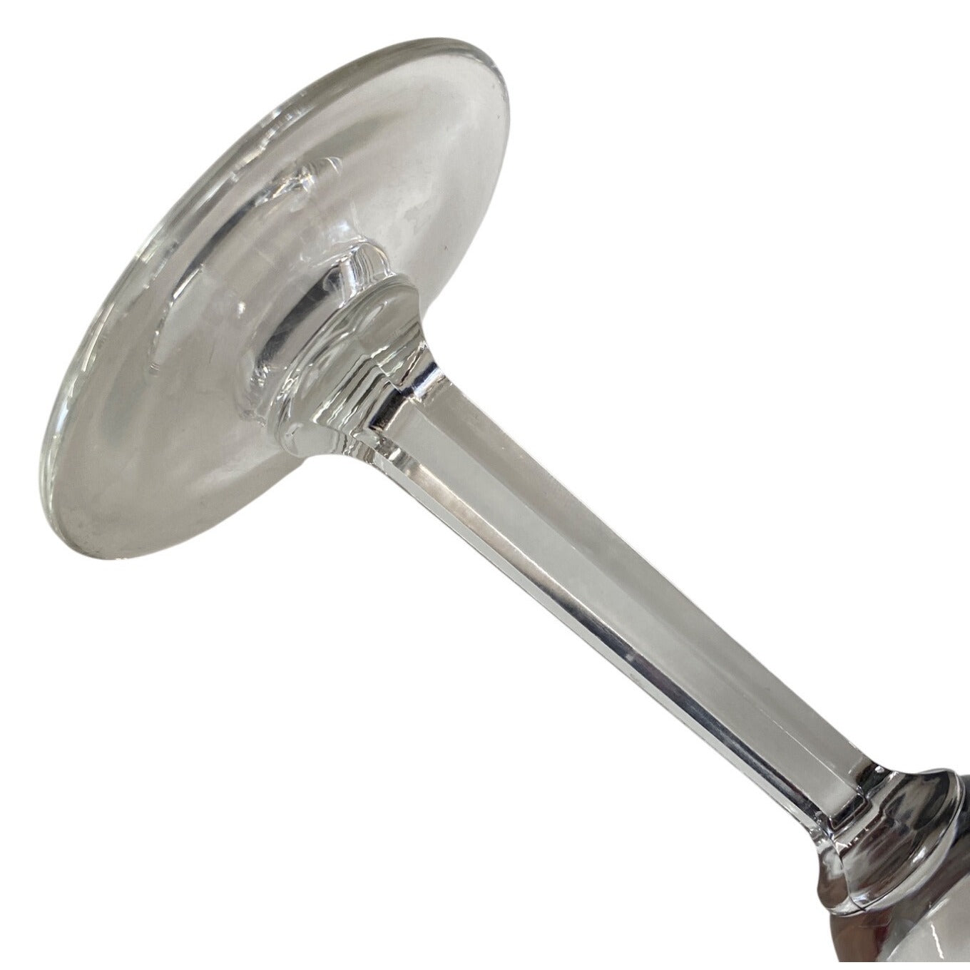 Set Of 4 Clear Glass Champagne Flutes