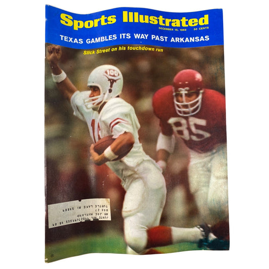 Vintage Sports Illustrated Magazine December 15 1969 Texas Vs Arkansas Marlboro Ad