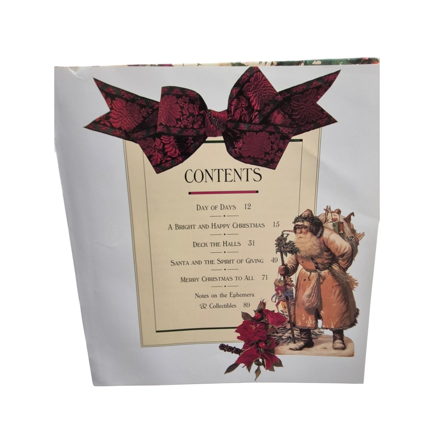 A Victorian Christmas Joy to the World Hardcover 1990 Vintage Holiday Book Art