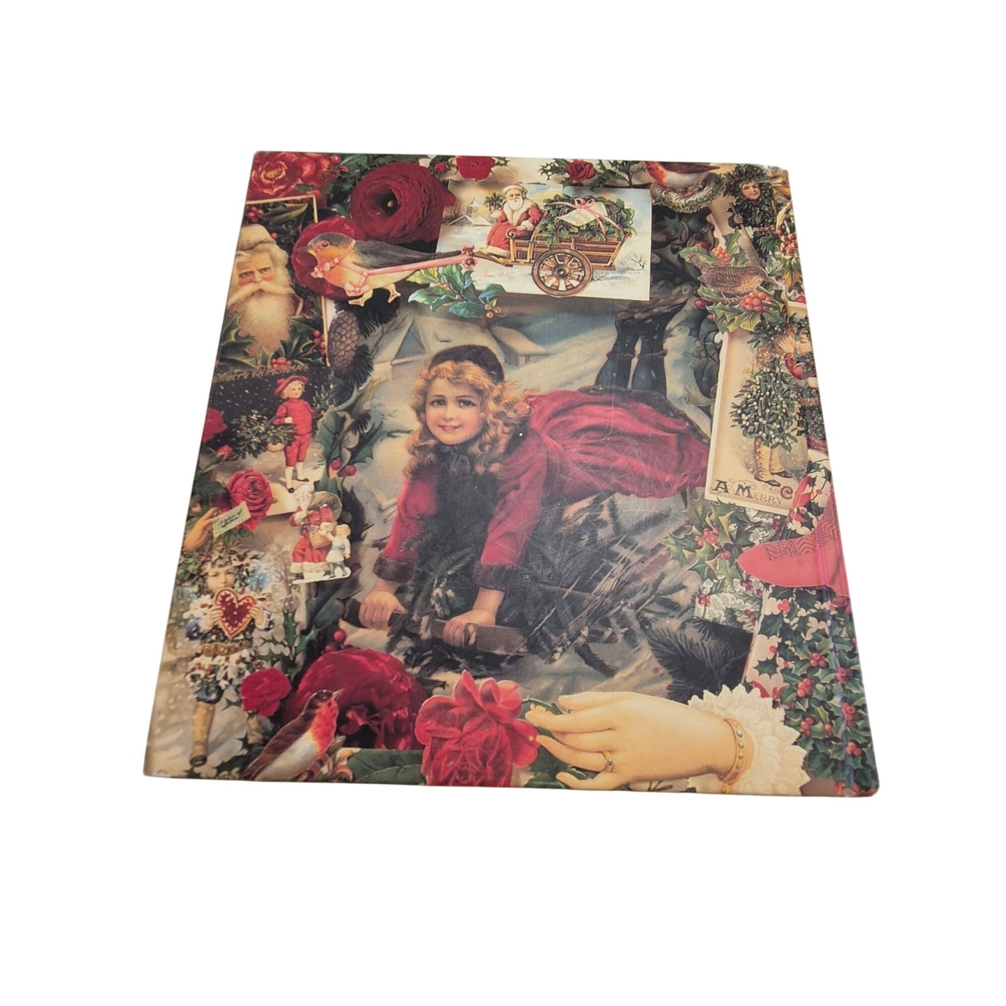 A Victorian Christmas Joy to the World Hardcover 1990 Vintage Holiday Book Art