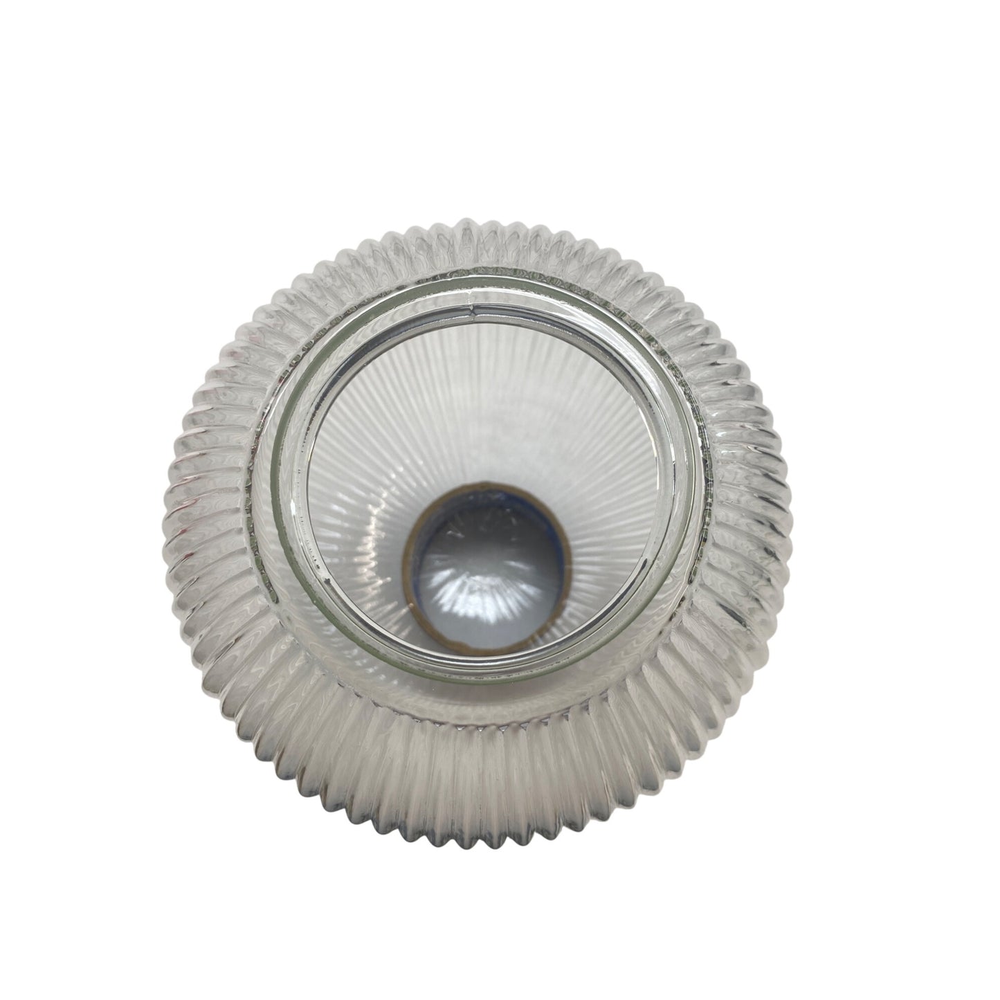Clear Ribbed Glass Globe Lamp Shade Replacement