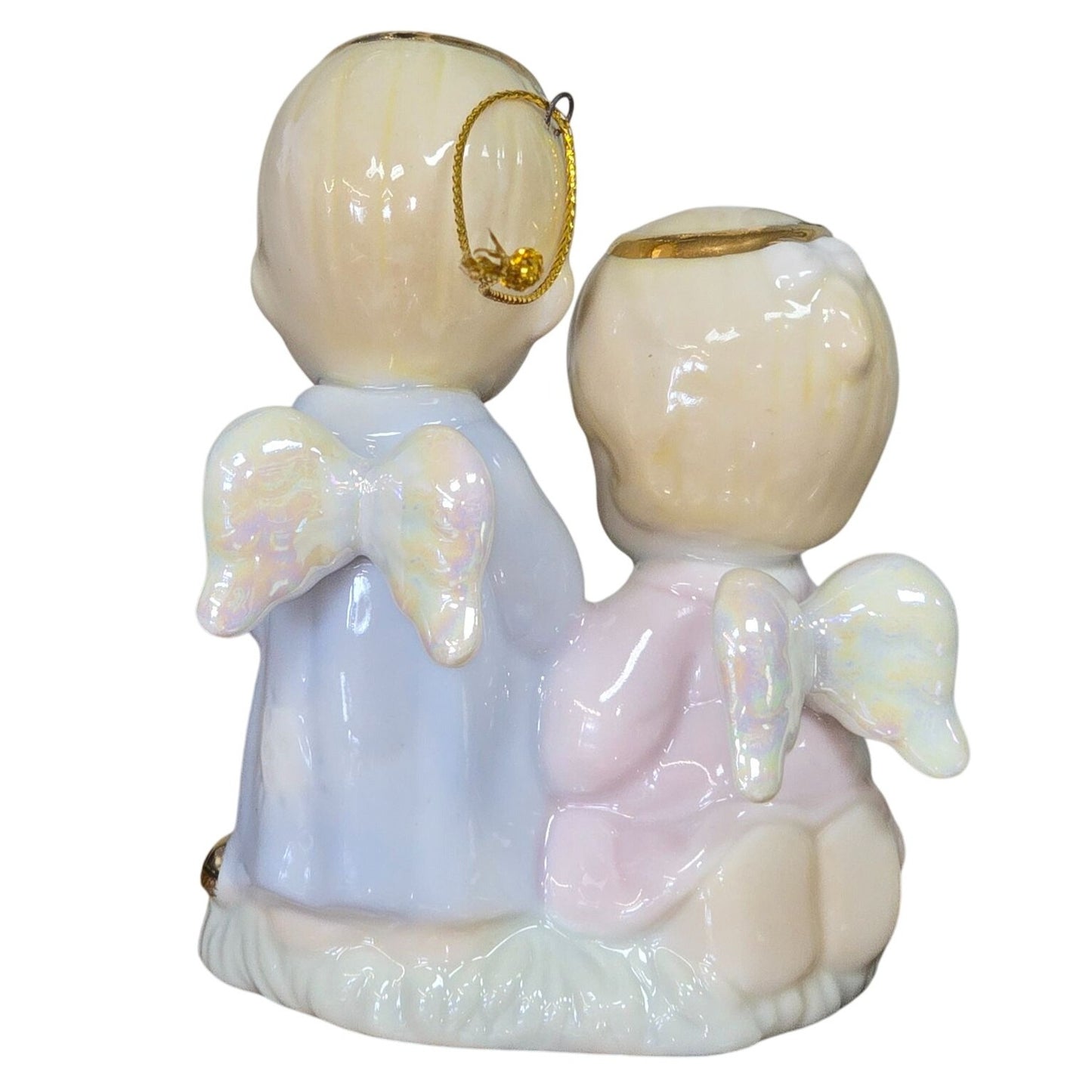 Enesco Precious Moments Holy Family Nativity Ornament Angels Baby Jesus