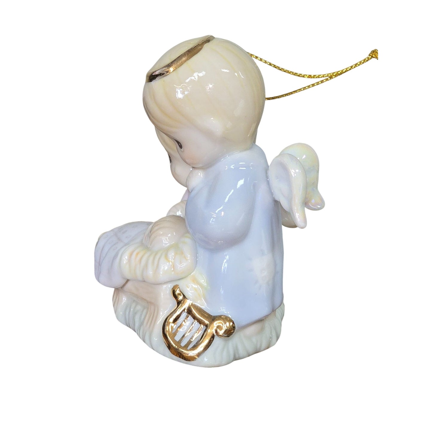 Enesco Precious Moments Holy Family Nativity Ornament Angels Baby Jesus