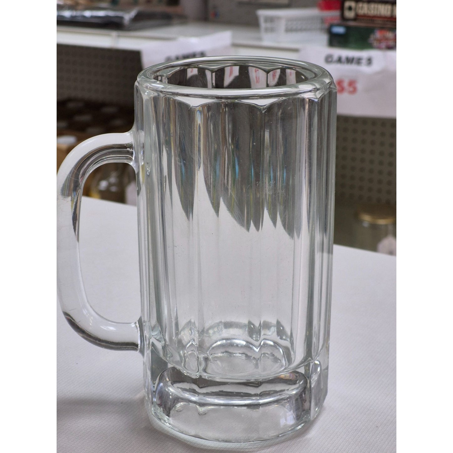 Vintage Ribbed Beer Mug 20oz