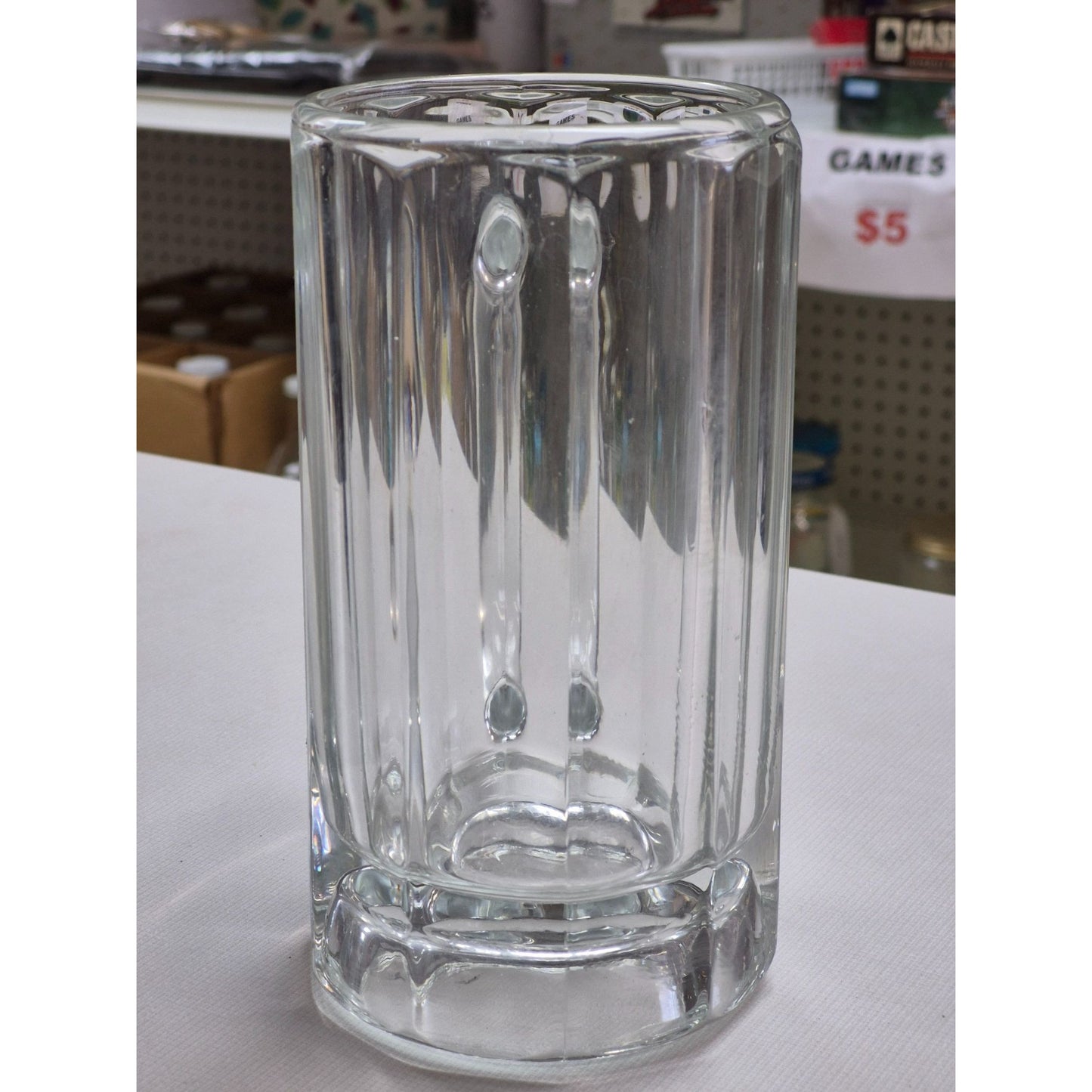 Vintage Ribbed Beer Mug 20oz