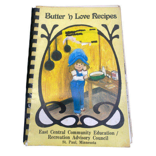 Vintage "Butter n Love Recipes" Cookbook