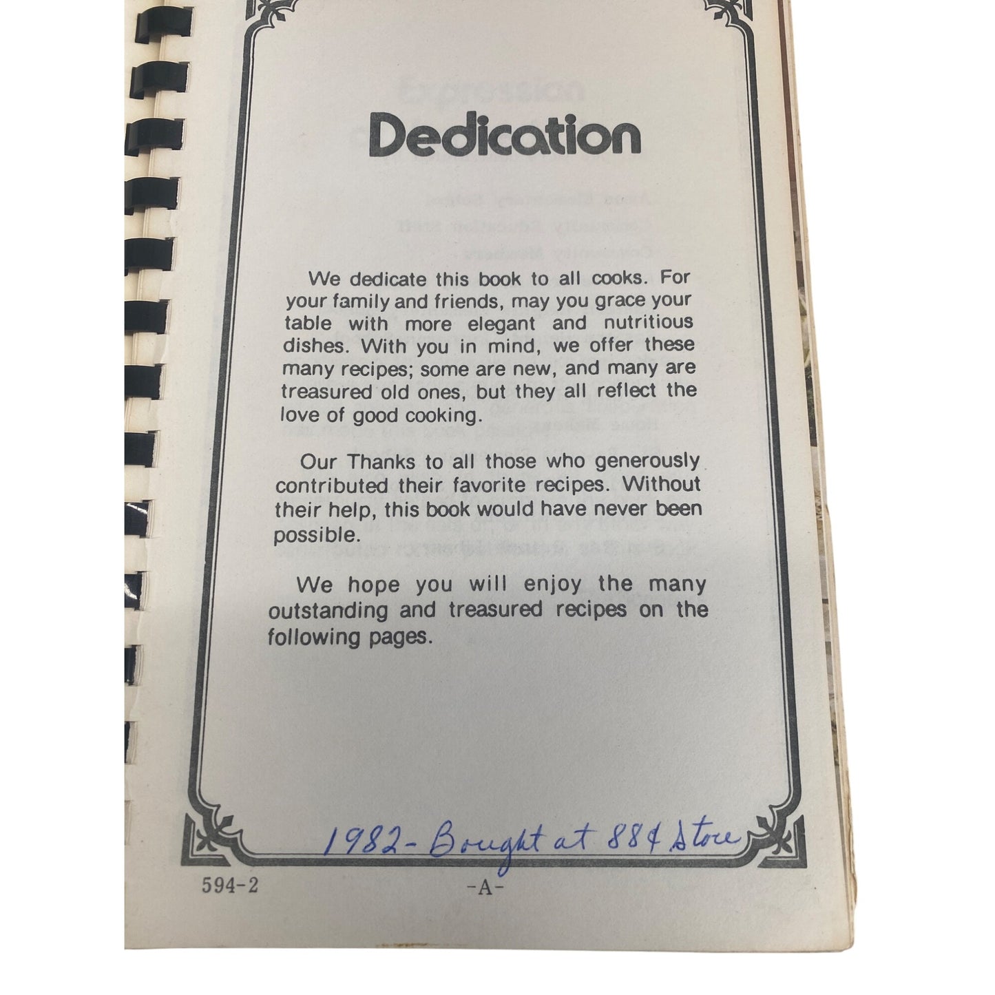 Vintage "Butter n Love Recipes" Cookbook