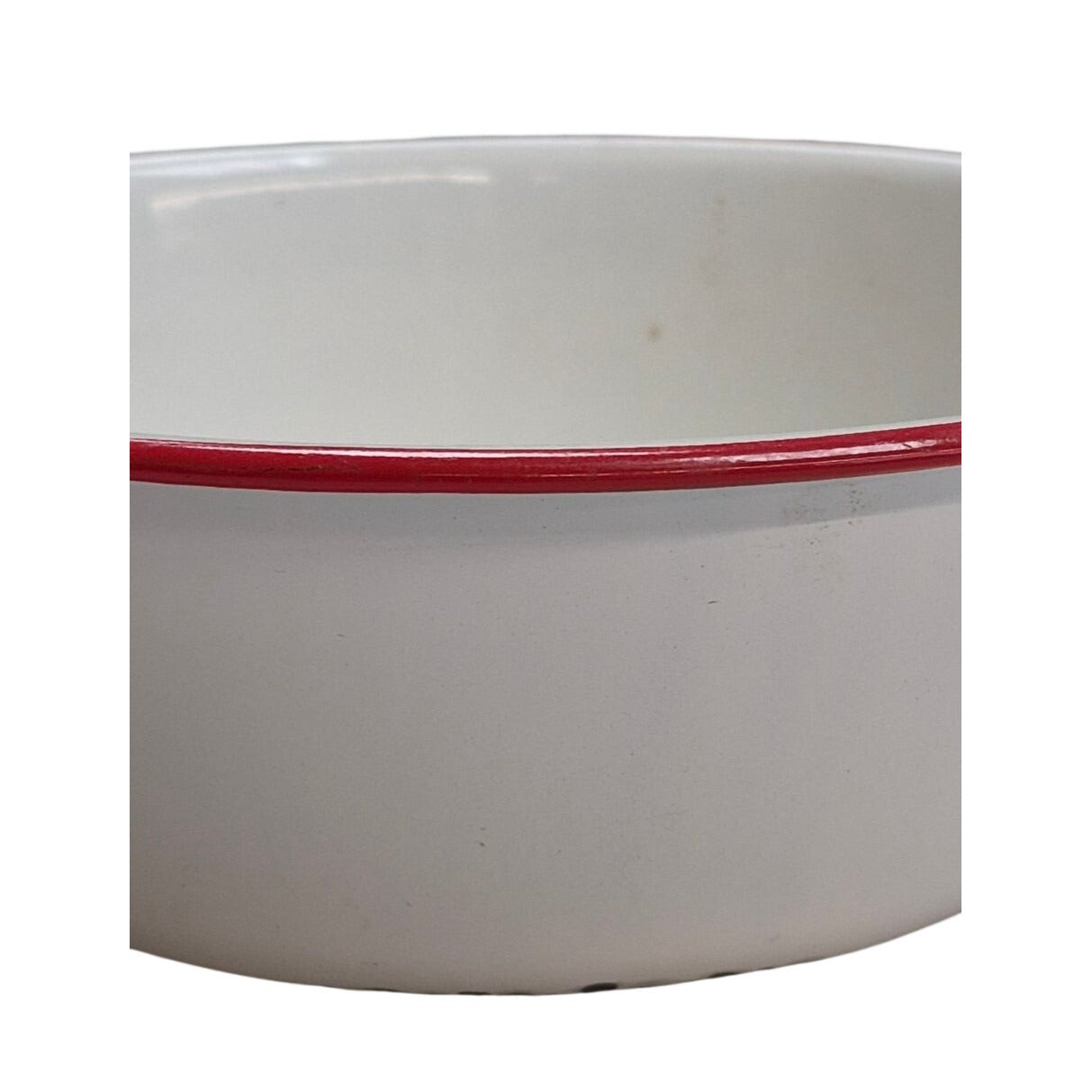 Vintage White Enamelware 8" x 3"